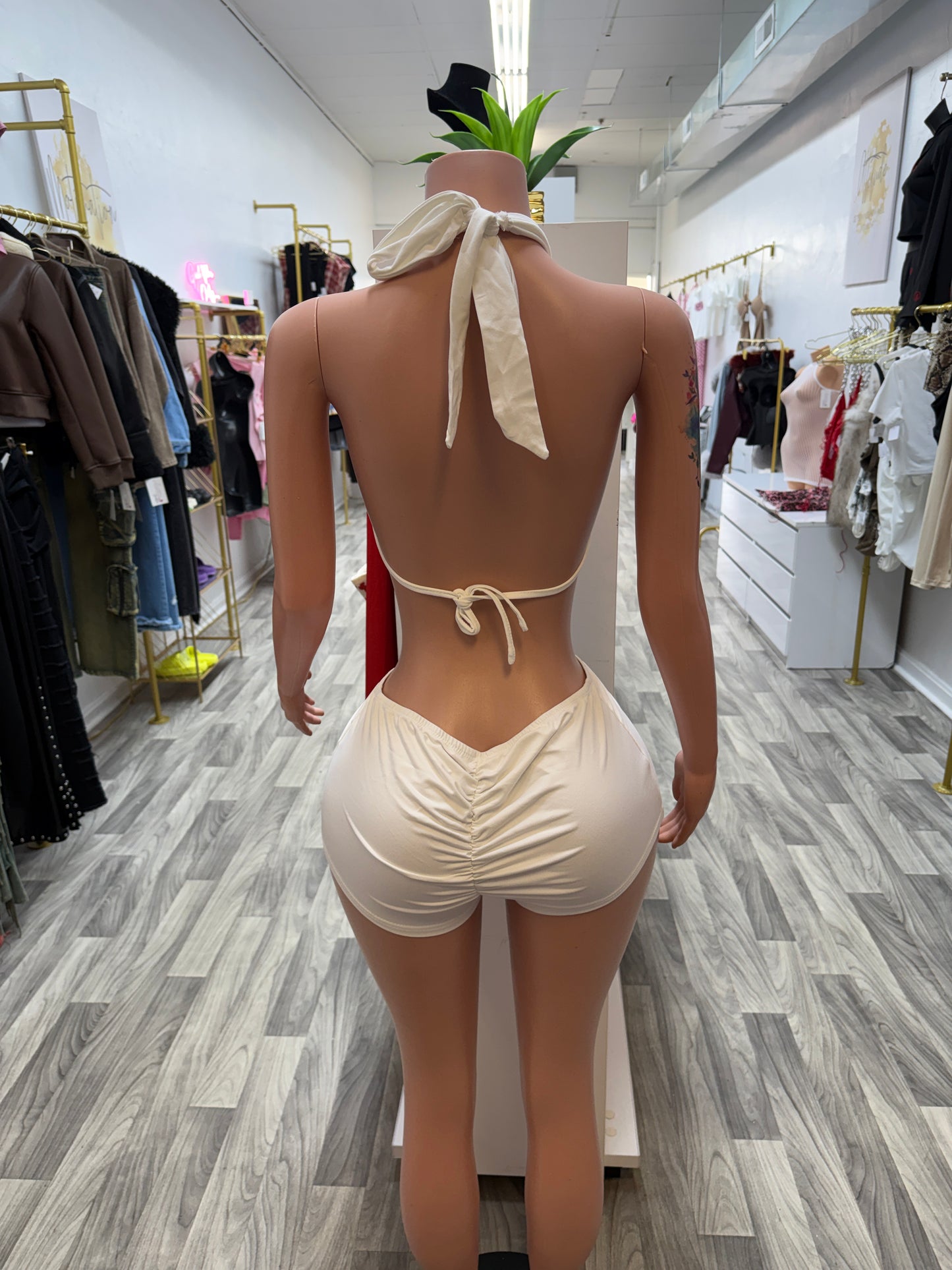 Cream Dream Cutout Romper