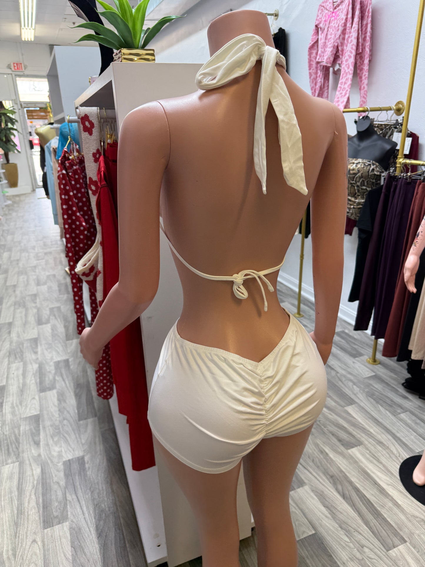 Cream Dream Cutout Romper