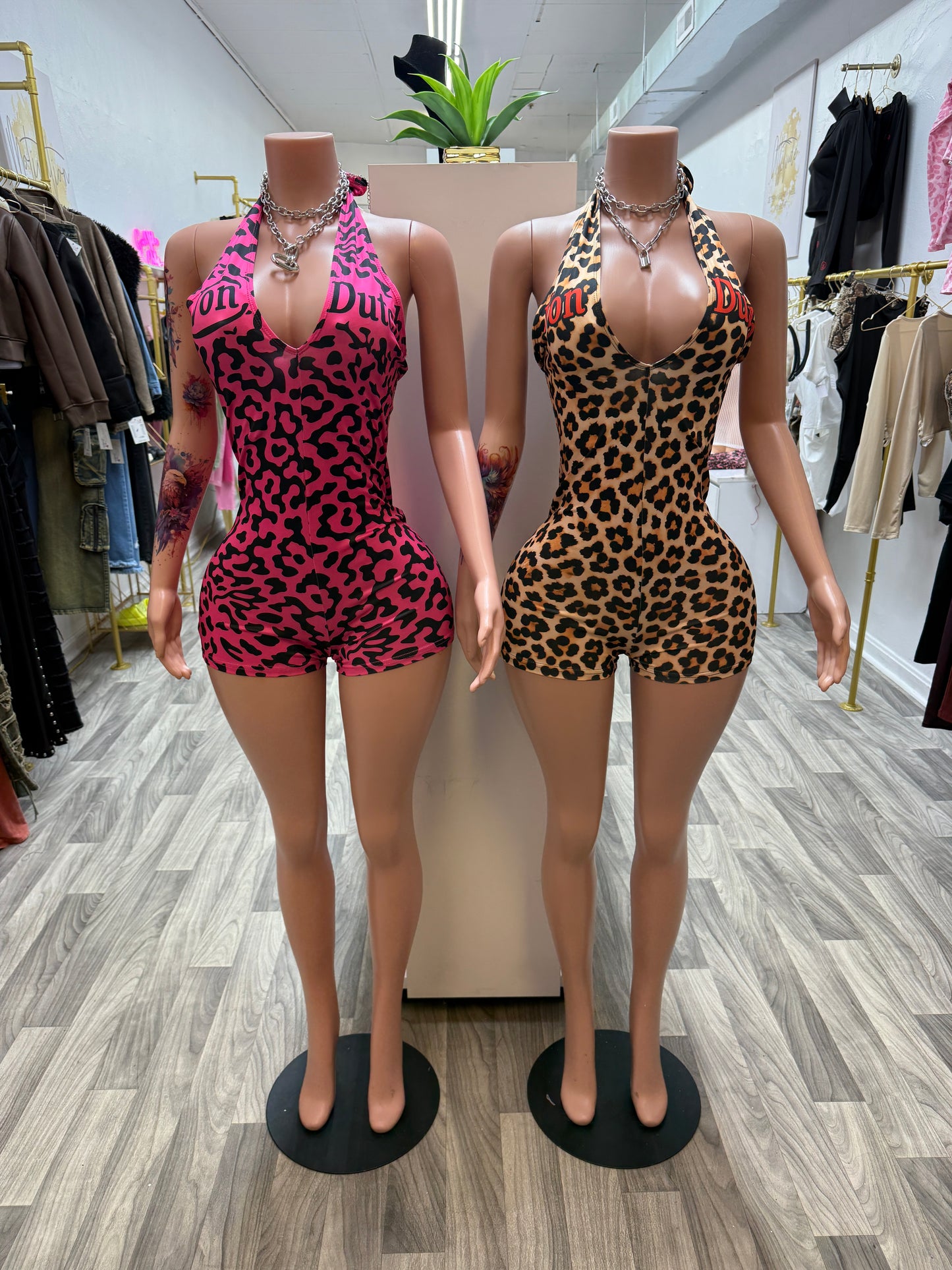 Von D Halter Romper – Curve Hugging Summer Jumpsuit
