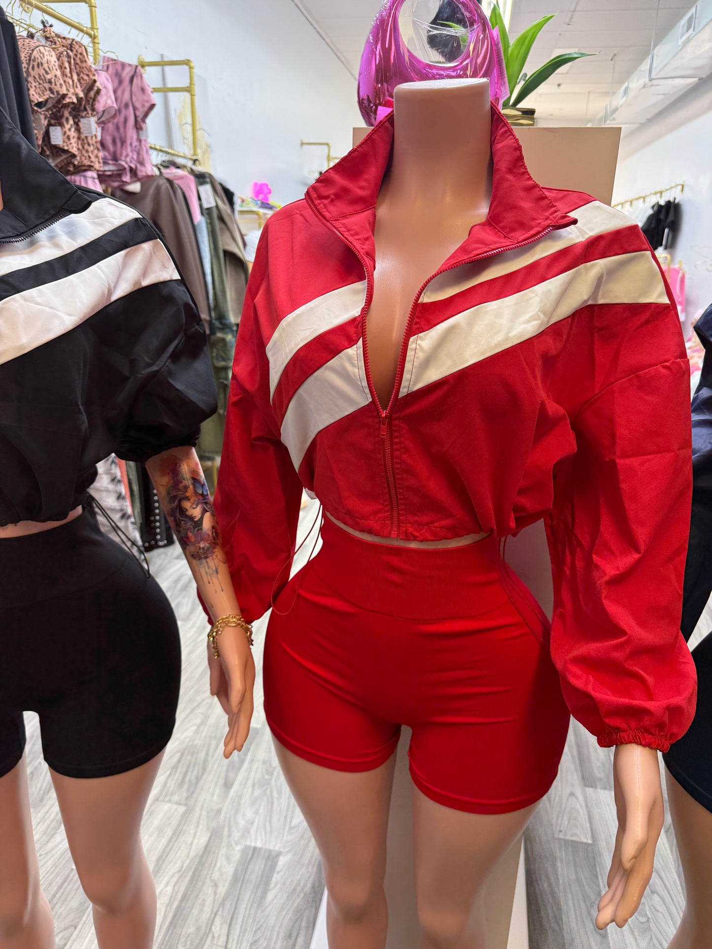 Fast Lane Baddie 2-Piece Short Set
