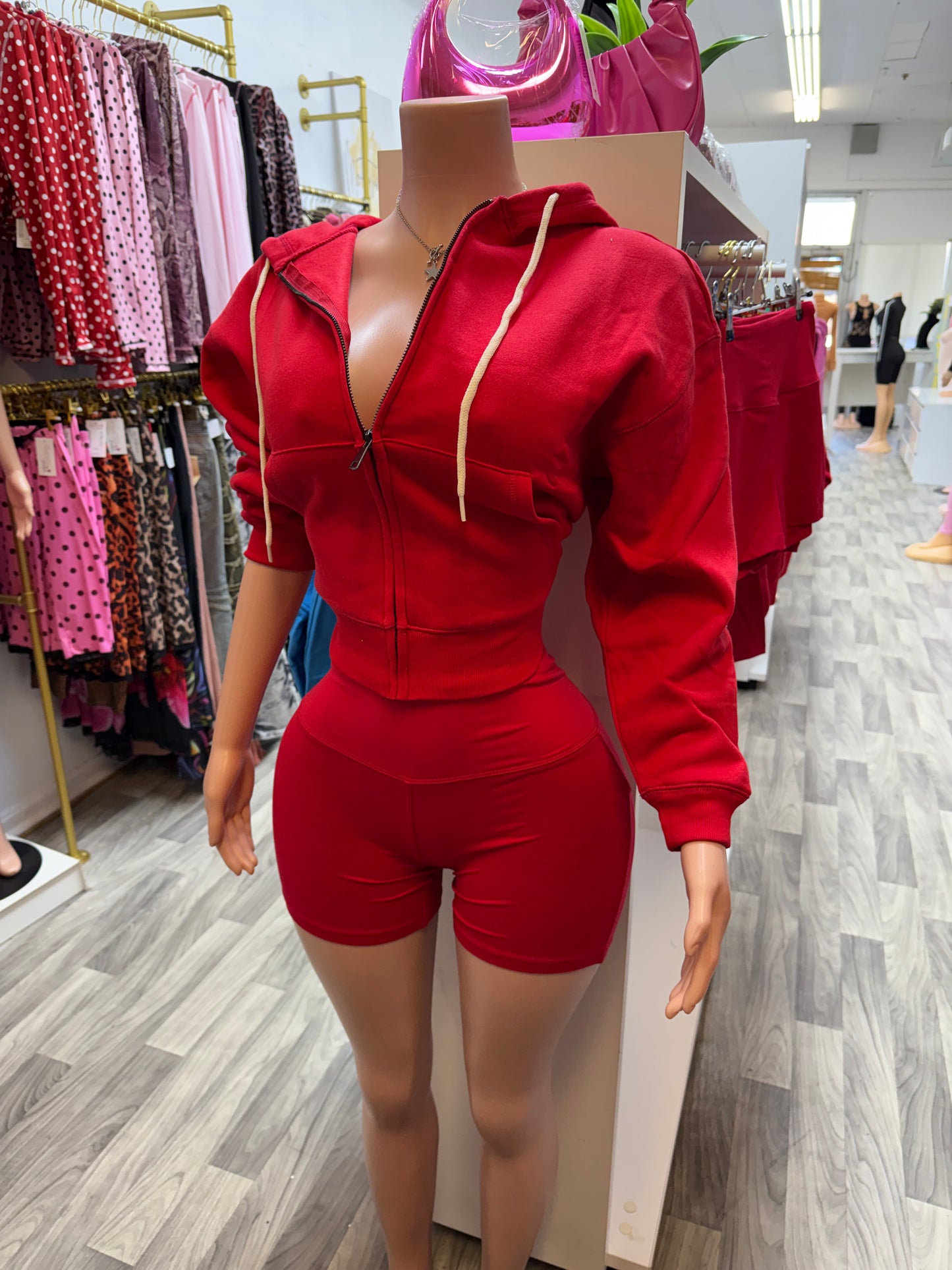 Cherry Bomb Sculpting Biker Short Set 🍒🔥