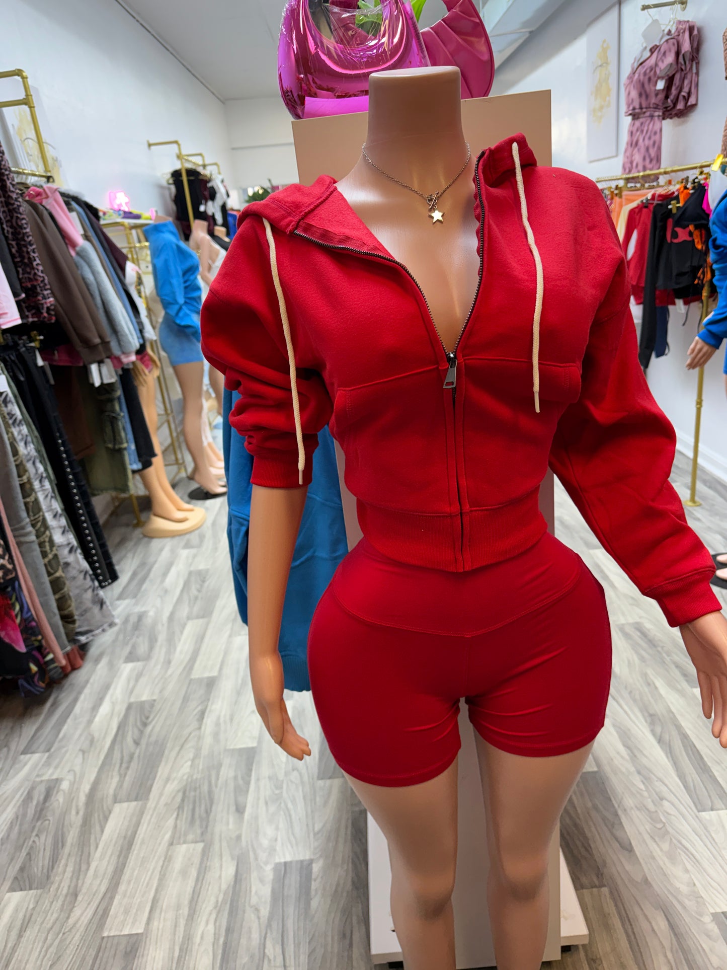 Cherry Bomb Sculpting Biker Short Set 🍒🔥