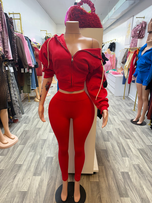Ruby Luxe Full-Zip Hoodie Legging Set