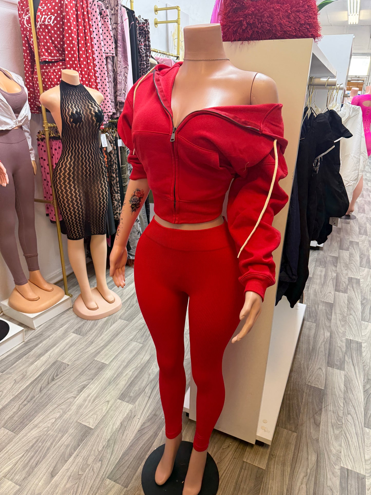 Ruby Luxe Full-Zip Hoodie Legging Set