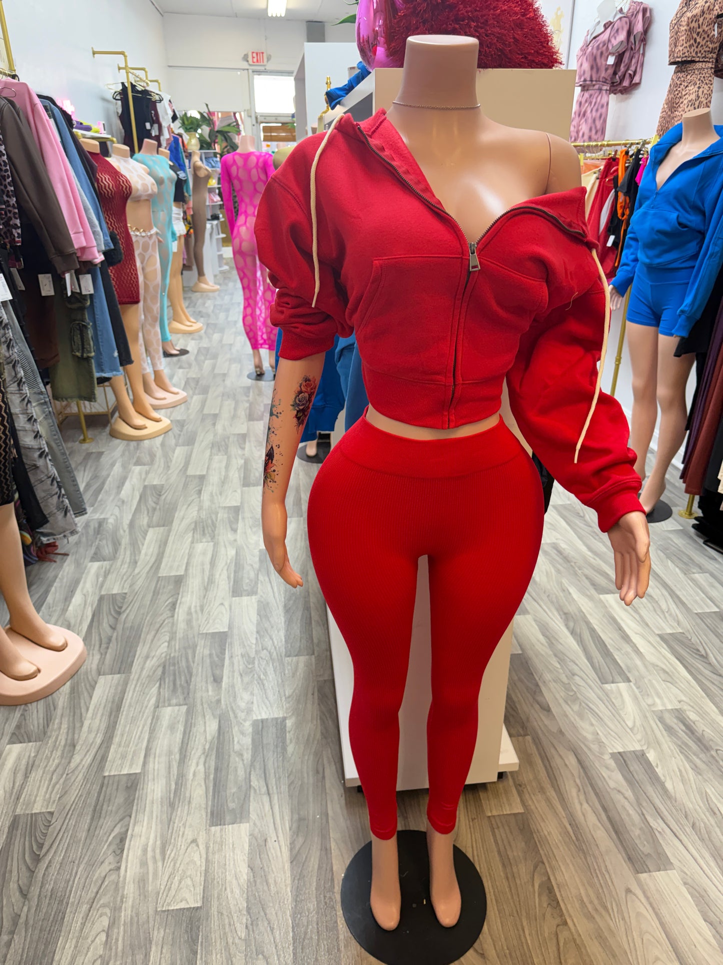 Ruby Luxe Full-Zip Hoodie Legging Set