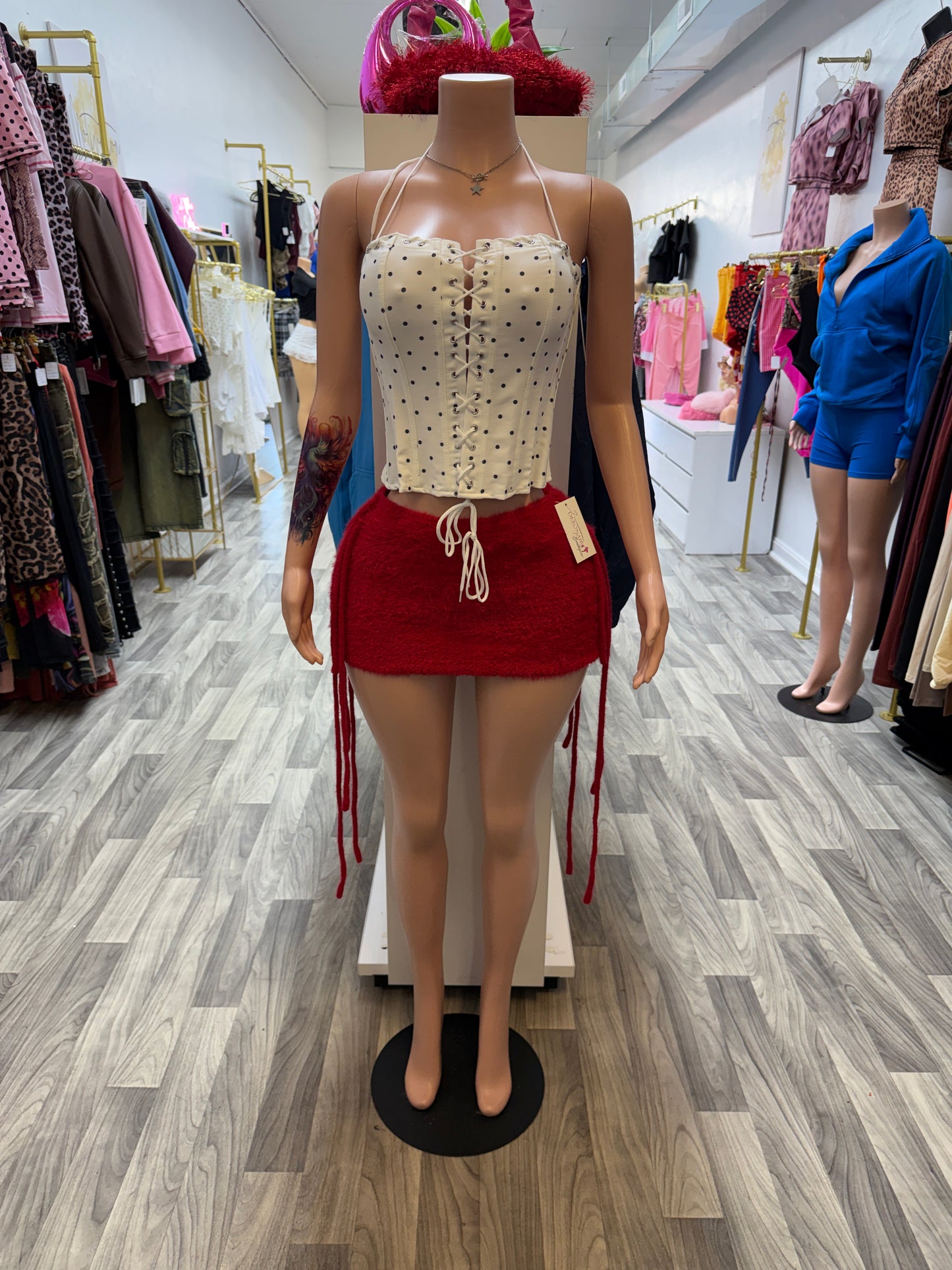 Sweet Spot Lace-Up Corset Top