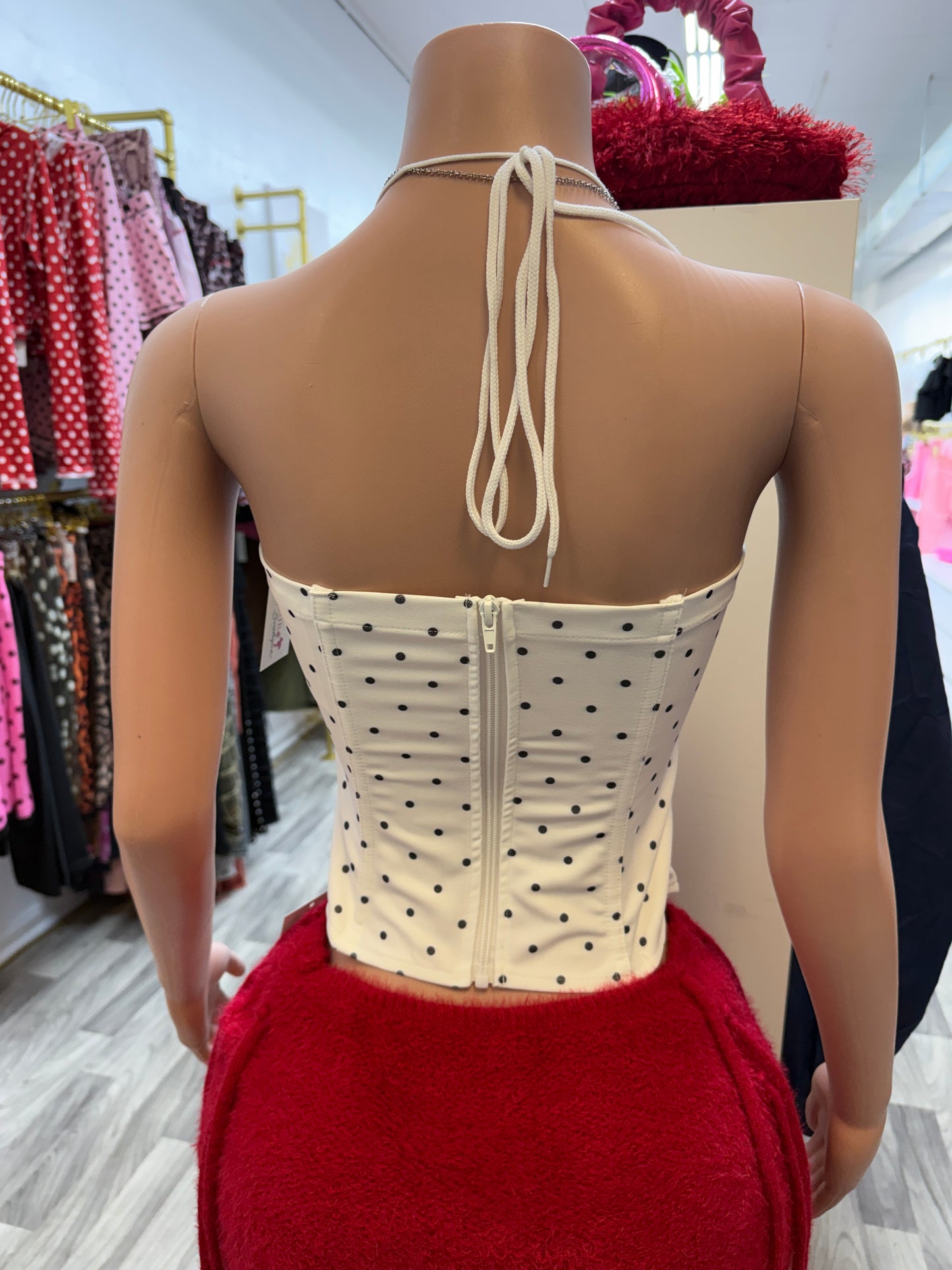 Sweet Spot Lace-Up Corset Top