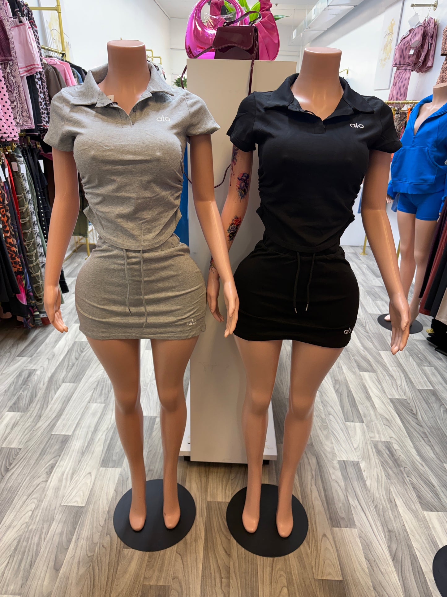 Alo Luxe Sporty Chic Skirt Set