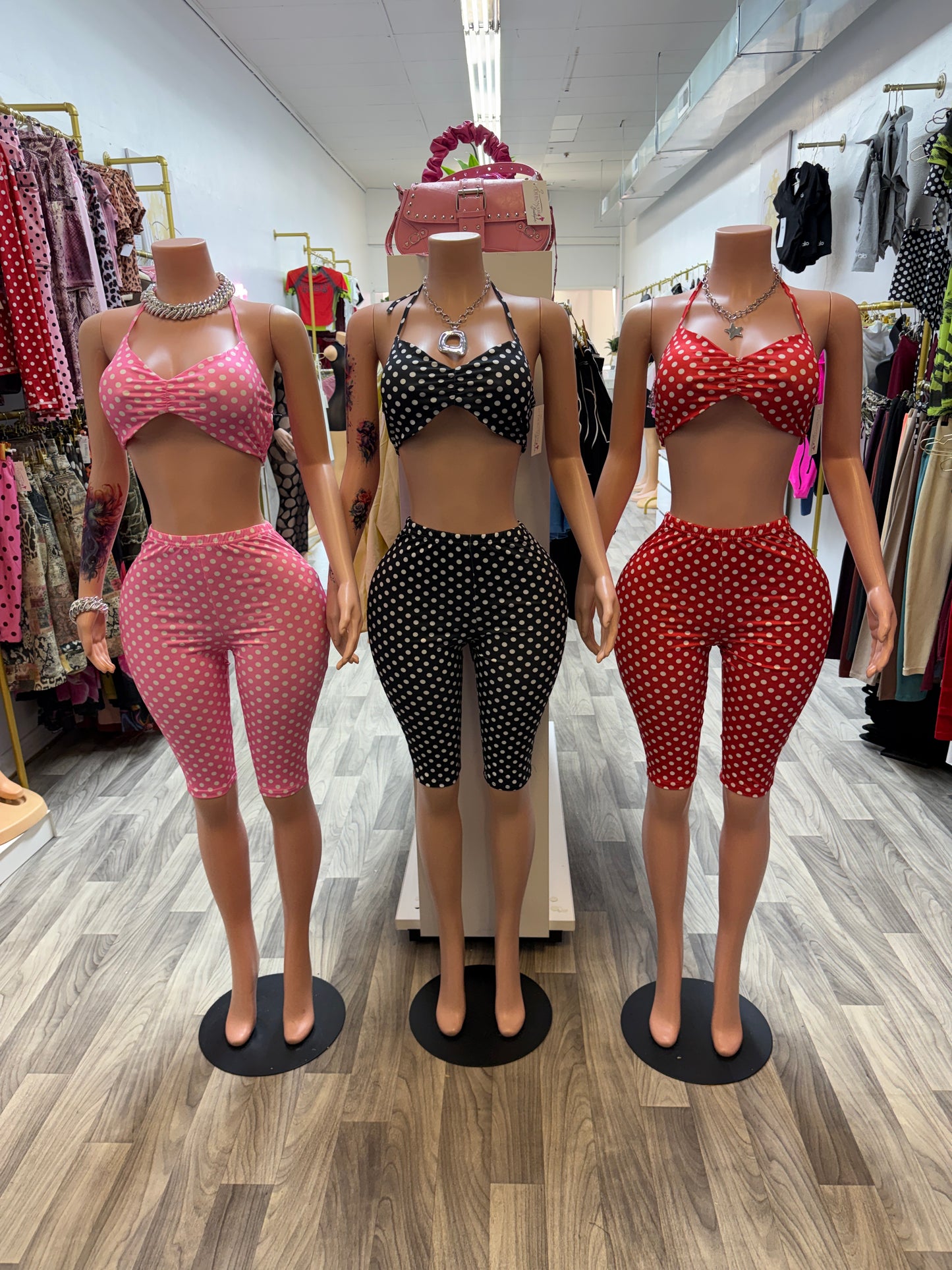 Sweet Spot Polka Dot Capri Set