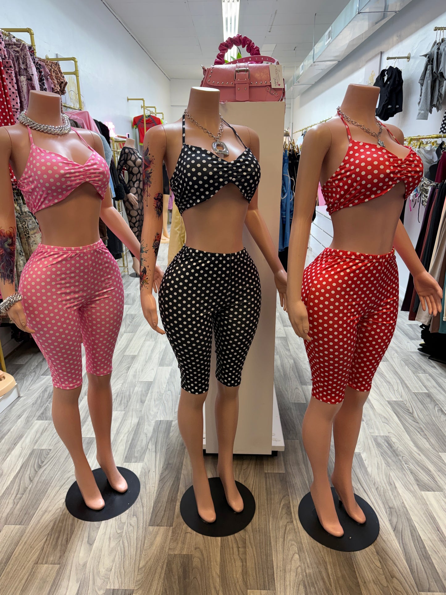 Sweet Spot Polka Dot Capri Set