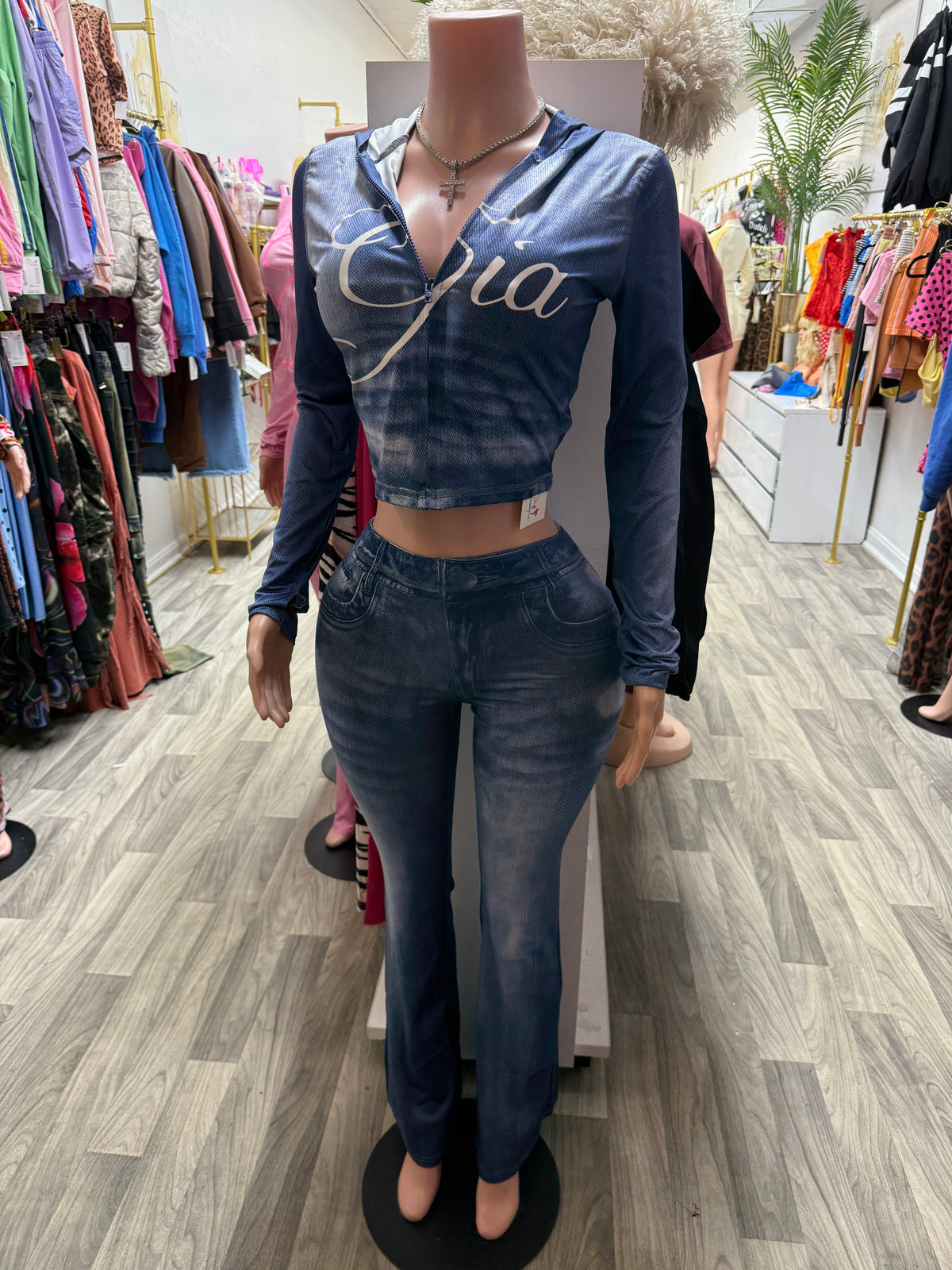 GIA Sets-Pants -Denim Style