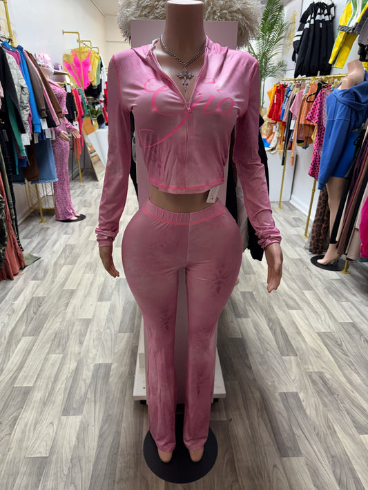 GIA Sets-Pants -Pink Bubblegum