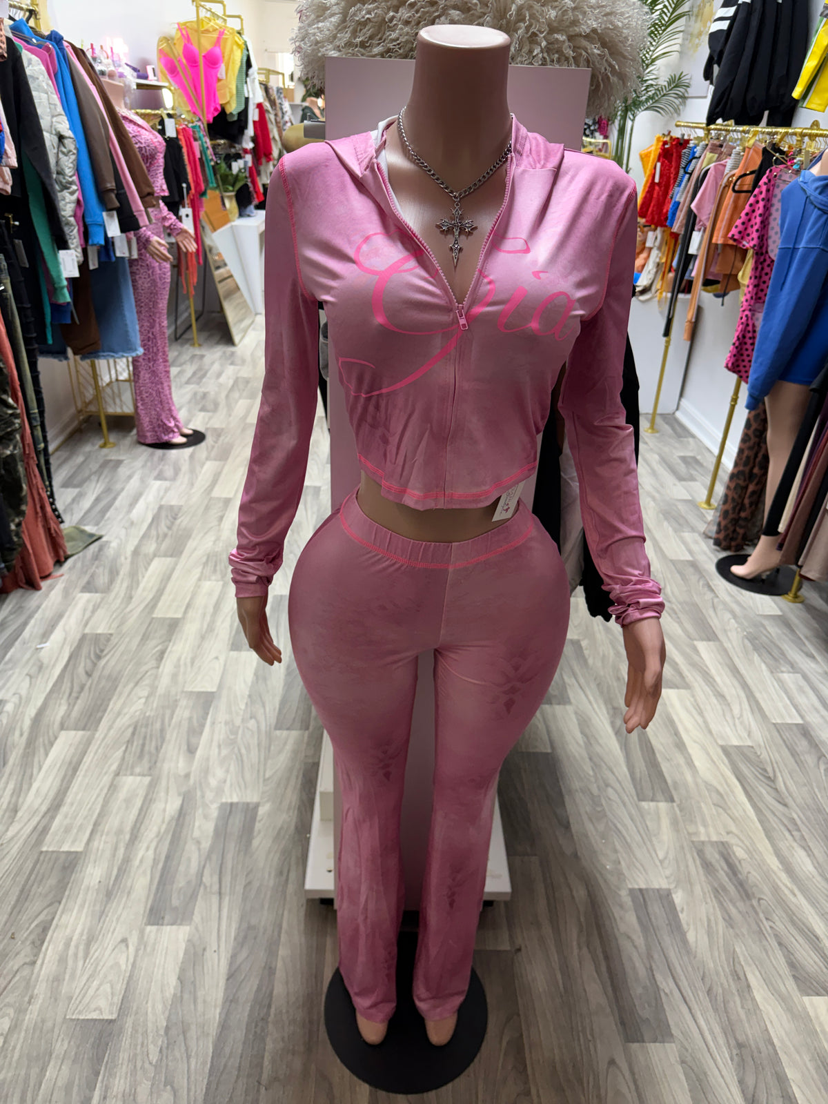 GIA Sets-Pants -Pink Bubblegum