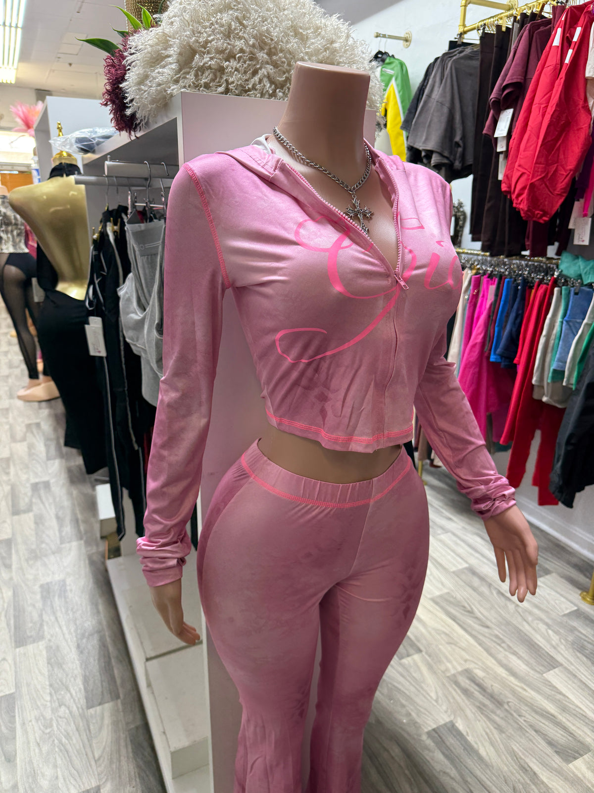 GIA Sets-Pants -Pink Bubblegum